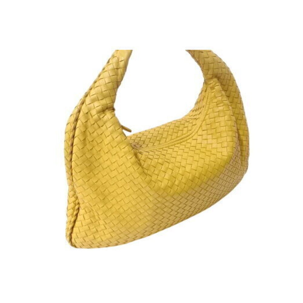 Bottega Veneta Hobo Intrecciato Hobo Shoulder Bag Yellow Leather - Picture 4 of 8